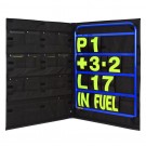 BG Racing Standard 4 Row Blue Aluminium Pit Board Kit