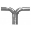 Jetex Universal Exhaust T-Piece 2 X 50.8mm Out 2.5" Stainless Steel (U916351R)