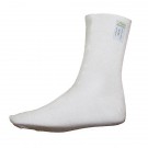 P1 Racewear Short Length Nomex socks Size 2 (39/40) White