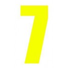 200mm MSA Fluorescent Yellow Race Number