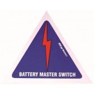 Sytec Battery Cut Out Sticker, Internal Or External (MSA001)