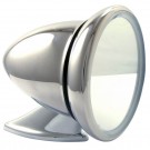 Revotec Classic Bullet Style Race Car Mirror, Stainless Steel, Dual Bolt Fitting