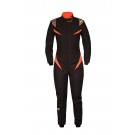 P1 Racewear Donna Womens Race suit 2-Layer Black/Orange Size 4
